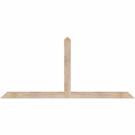 Ekena Millwork Portland Smooth Timber Gable Bracket, Douglas Fir, 72"W x 33"H x 1 1/2"D x 3 1/2"F, 11/12 Pitch GBW072X33X0204POR00SDF